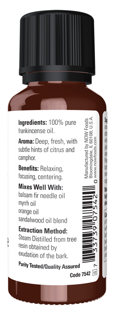 Frankincense Oil 100% Pure NOW/Personal Care   1 Ounce