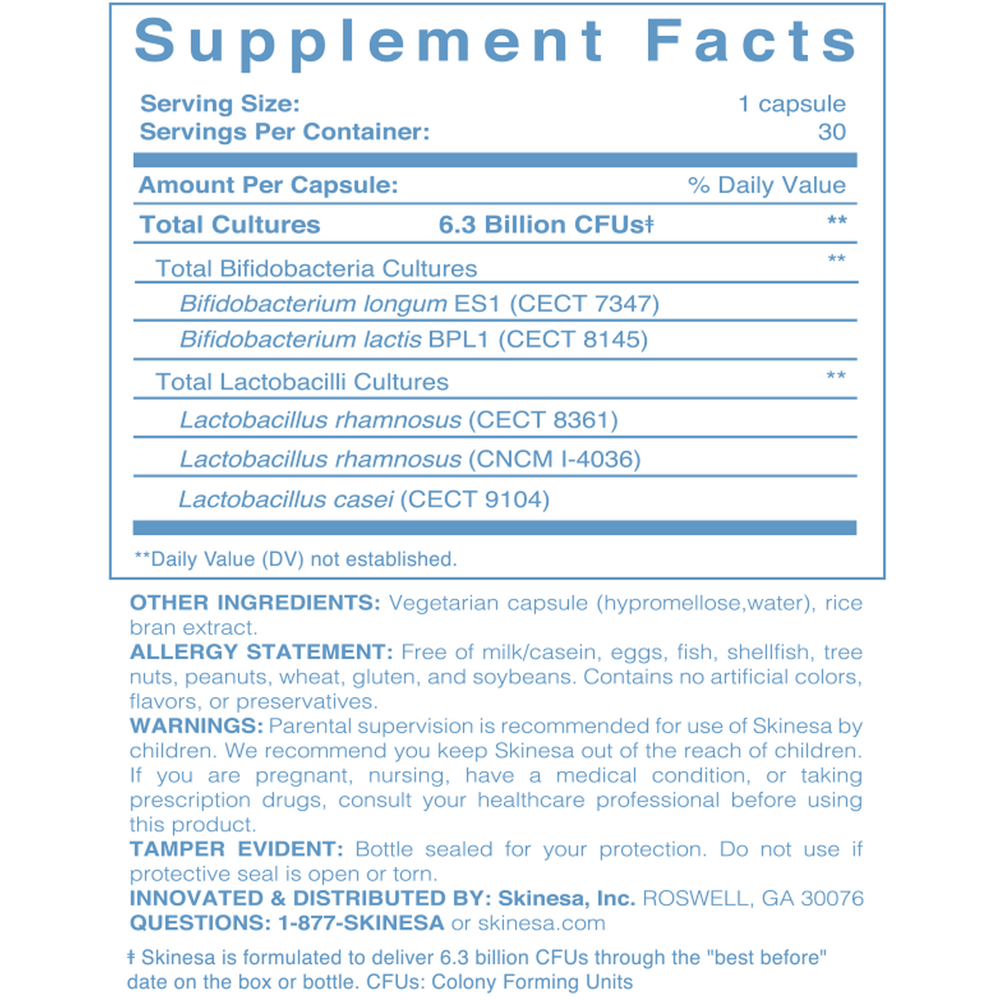 Skinesa Skin Probiotic Skinesa   30 capsules