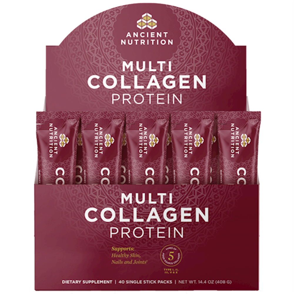 Multi Collagen Protein Stick Packs, Unflavored Ancient Nutrition   40 Packets